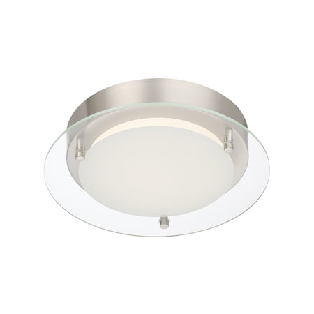 Designers Fountain Edge Lit LED 9 Inch Flush Mount Ceiling Light LED1274-PN